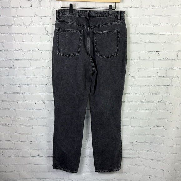 LOVERS + FRIENDS Reece High Rise Slim Straight Button Fly Black Jeans size 30 - Picture 3 of 10
